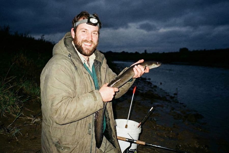 Aal, gefangen in der Nacht